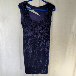 Scarlett Women's Black Velour Dress